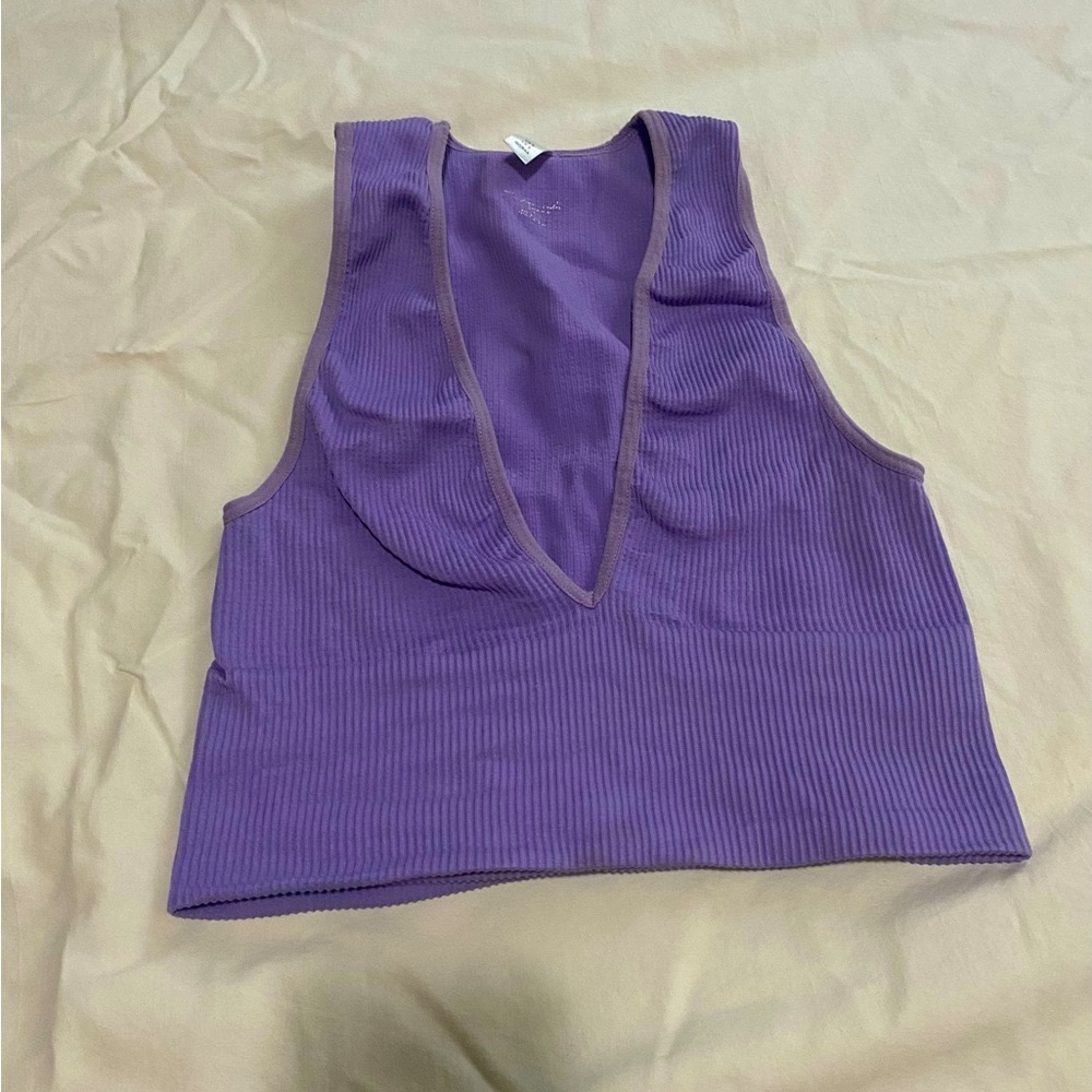 Urban Outfitters Plunge Top in Lilac